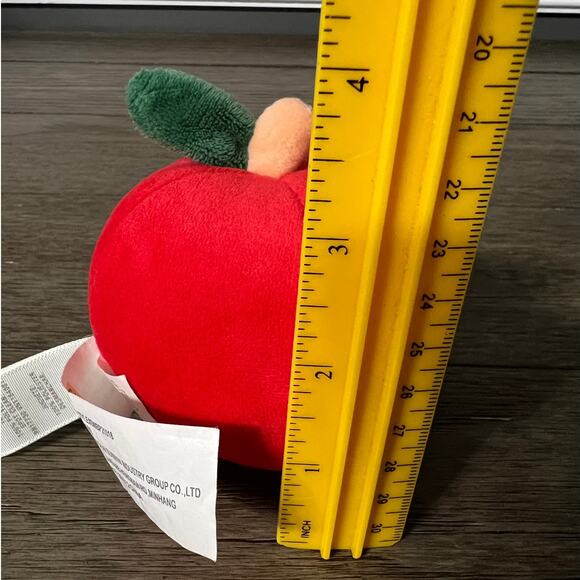 Cloud Island Smiling APPLE Stuffed Plush Toy 3.5" Soft Plush Stuffed Food Target - Picture 4 of 4